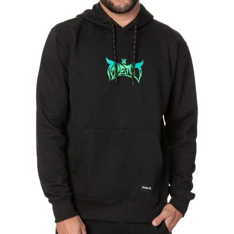 Moletom Hurley Canguru Stronger Masculino Preto G / preto