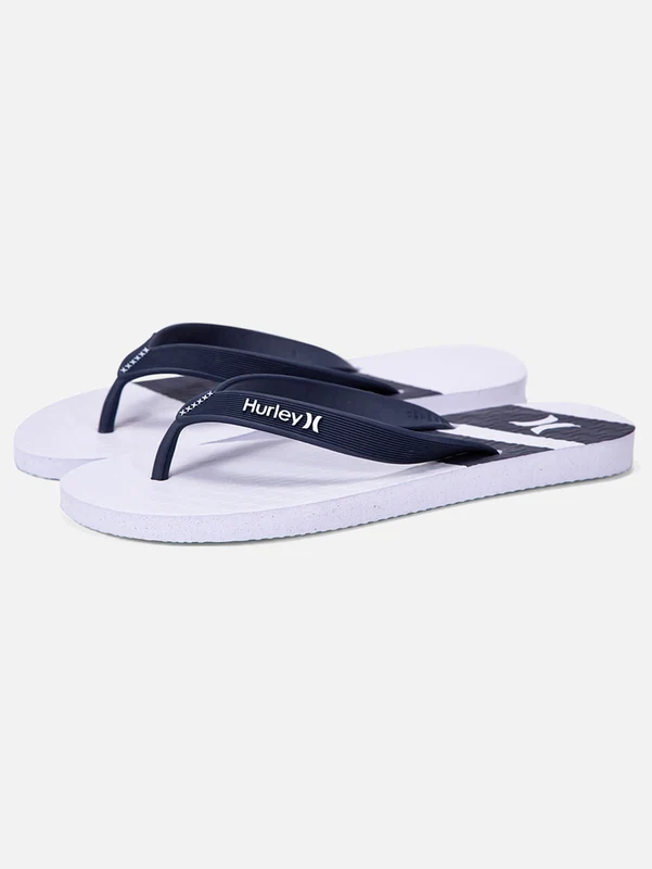 Chinelo Hurley Phantom Branco/Marinho 42