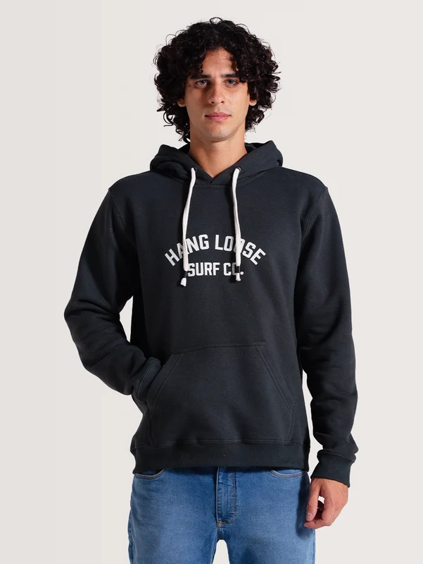 Moletom Canguru Cinza Hang Loose Highschool M / Cinza