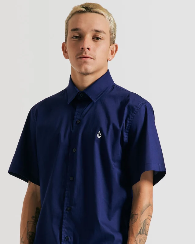 Camisa Volcom Solid Stone Azul GG / AZUL MARINHO