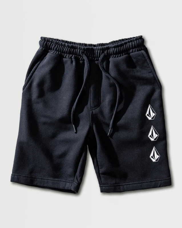 Bermuda Moletom Volcom Iconic Stone Preta GG3 / PRETO
