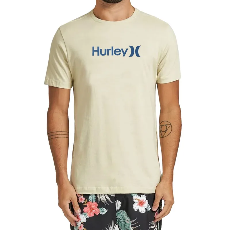 Camiseta Hurley Silk Oeo Solid Areia