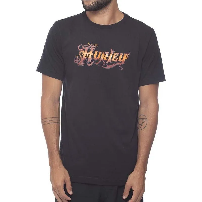 Camiseta Hurley T Masculina Preto M / preto