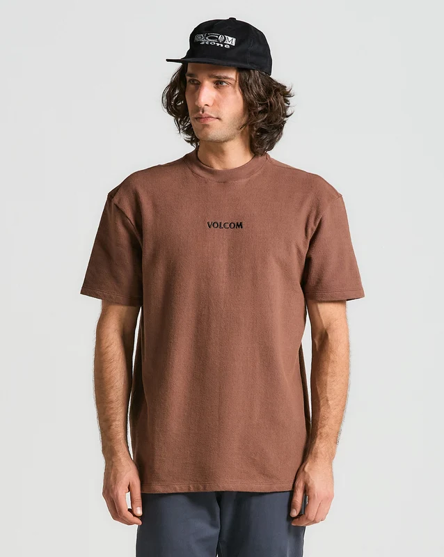 Camiseta Volcom Comfort Signature Marrom P / Marrom