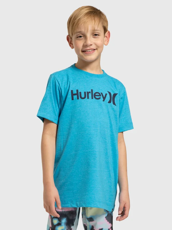 Camiseta Hurley O&O Solid Juvenil Azul 10