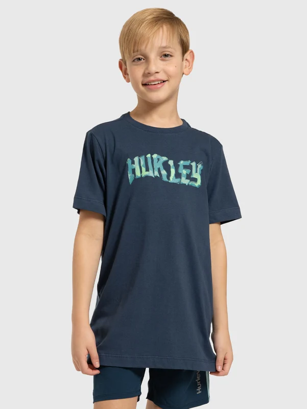 Camiseta Hurley Effect Juvenil Marinho 14