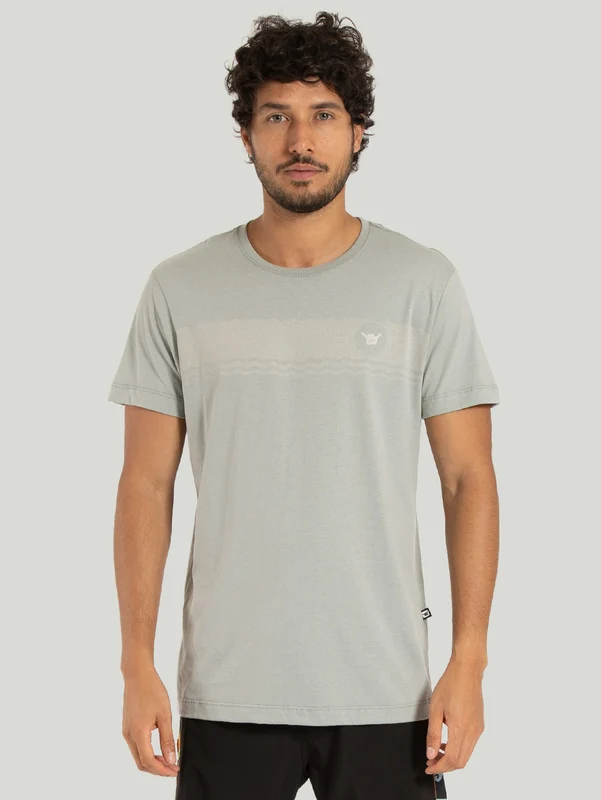 Camiseta Manga Curta Azul Hang Loose Sky M / Cinza