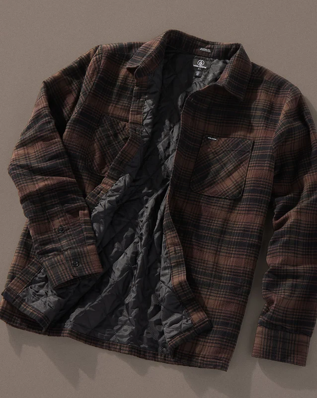 Camisa Flanela Volcom Overstoned Mahogany M / MAHOGANY