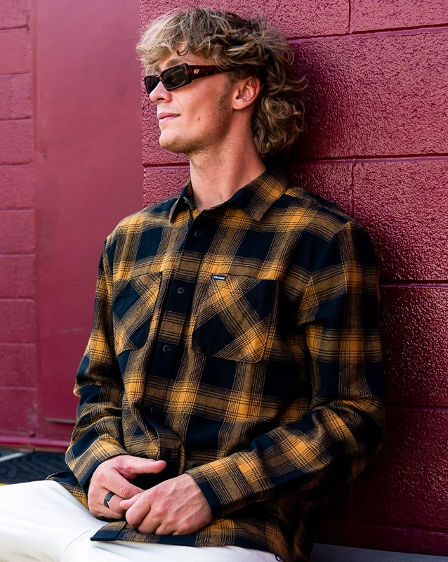 Camisa Flanela Volcom Netastone Rinsed Black M / RINSED BLACK