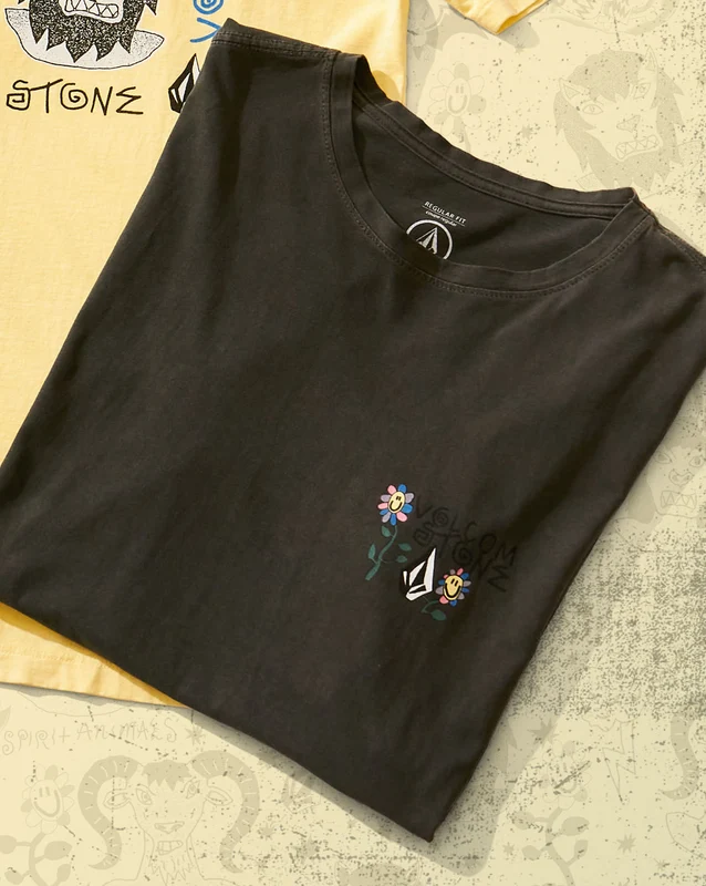 Camiseta Volcom Regular Spirit Animals Preta P / PRETO