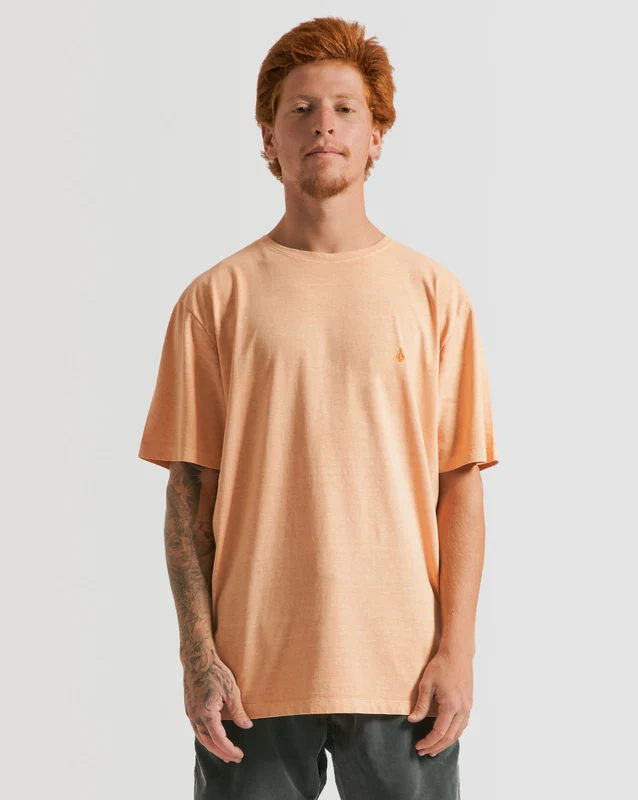 Camiseta Volcom Regular Solid Stone Laranja M / LARANJA