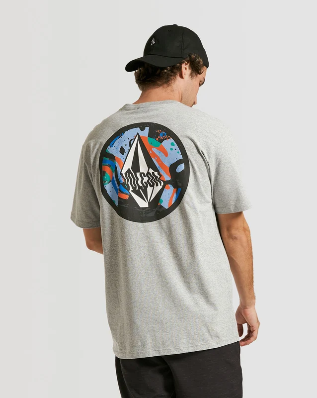 Camiseta Volcom Regular Stoney Fill Cinza G / MESCLA CINZA