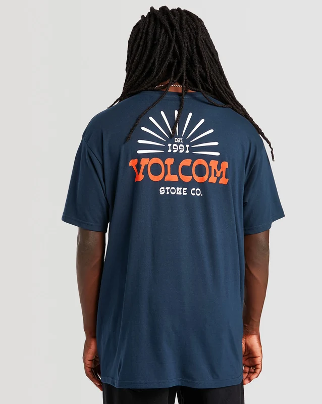 Camiseta Volcom Regular Frostynation Azul Marinho G / AZUL MARINHO