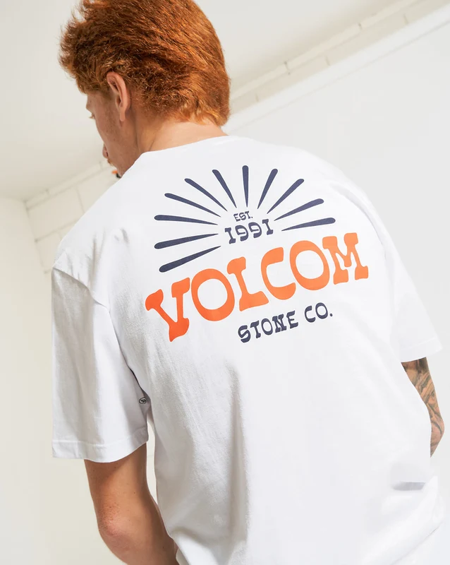 Camiseta Volcom Regular Frostynation Branca M / BRANCO