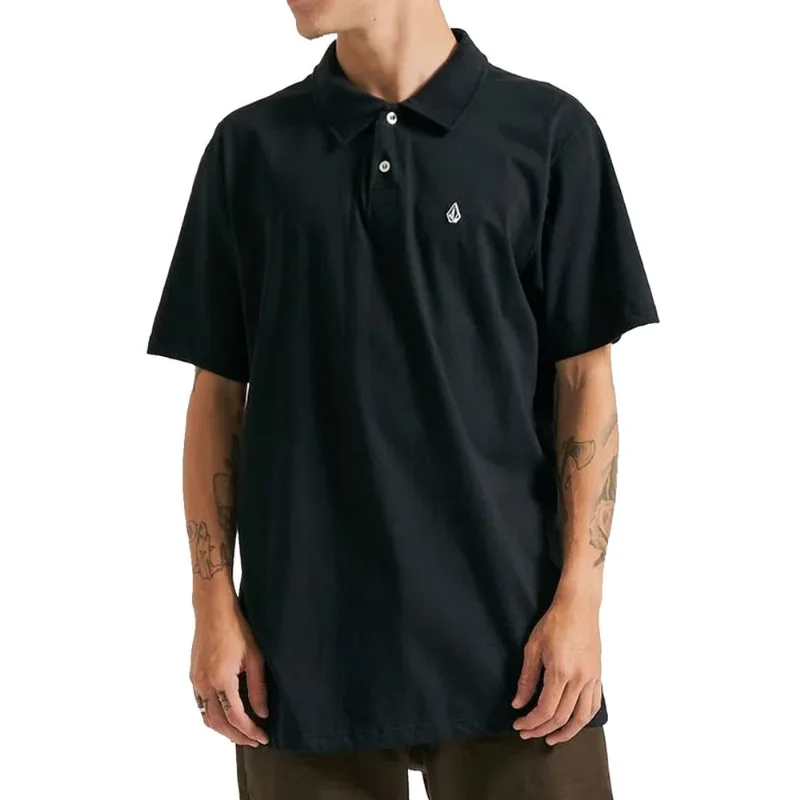 Camisa Polo Volcom Solid Stone Preto