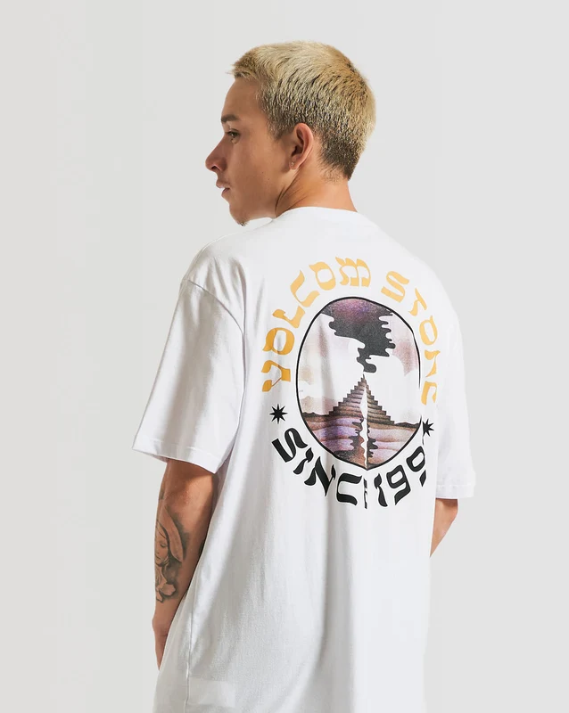Camiseta Volcom Regular Stone Portal Branca GG / BRANCO
