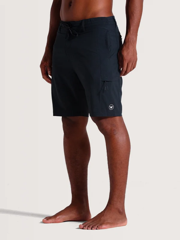 Bermuda Híbrida Preta Hang Loose Core 48 / PRETO