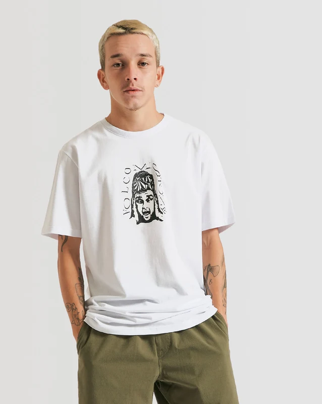 Camiseta Volcom Slim Headache Branca P / BRANCO