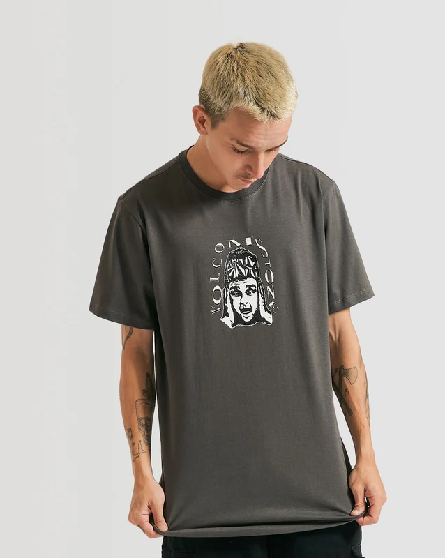 Camiseta Volcom Slim Headache Grafite P / GRAFITE
