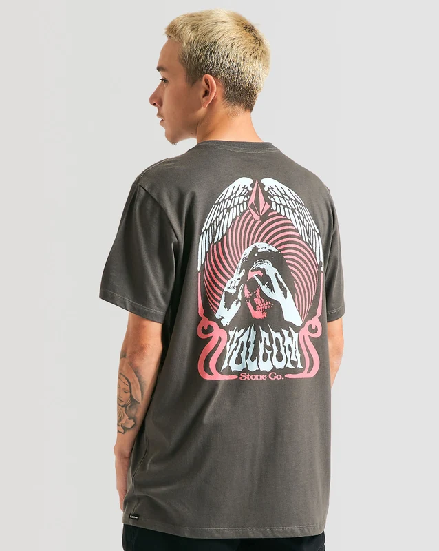 Camiseta Volcom Slim Subterraner Grafite P / GRAFITE