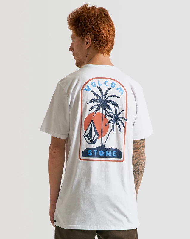 Camiseta Volcom Long Island Dazer Branca G / BRANCO