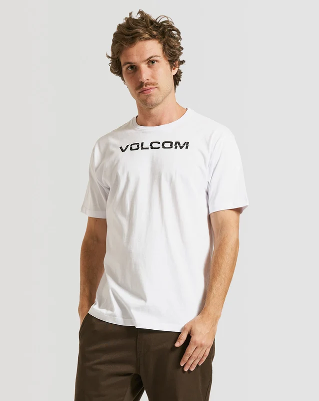 Camiseta Volcom Regular Ripp Euro Branca GG / Branco