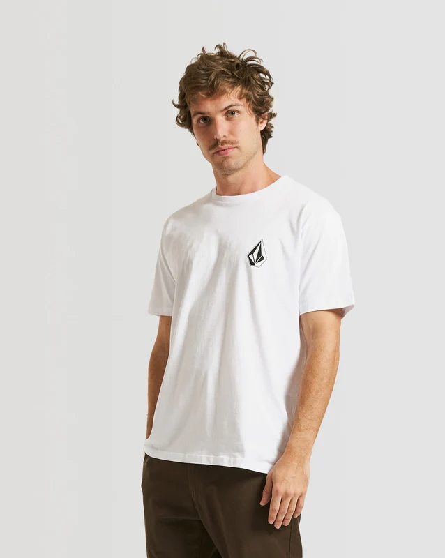 Camiseta Volcom Regular Deadly Stone Branca GG / Branco