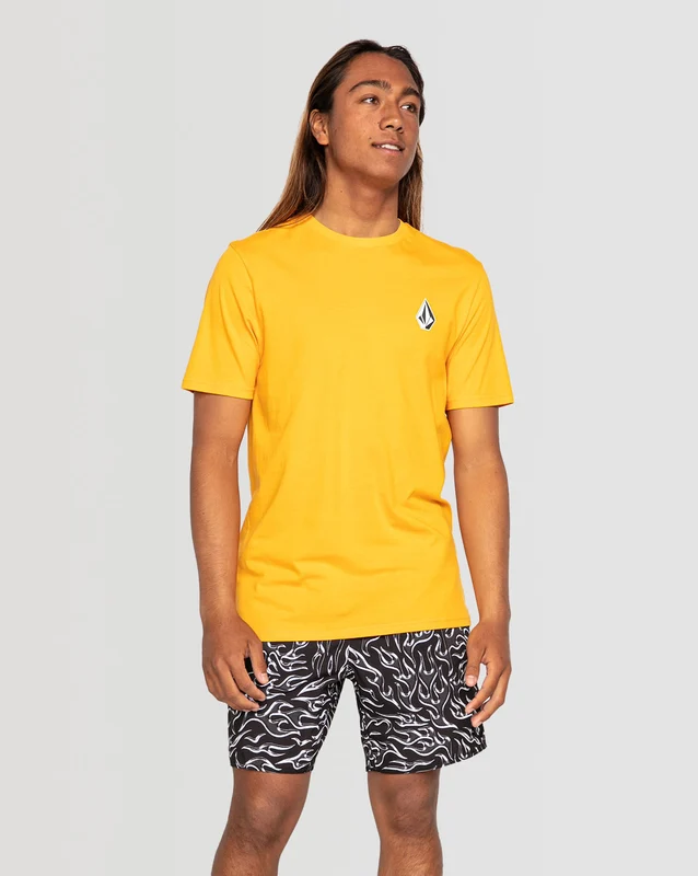 Camiseta Volcom Regular Deadly Stone Amarela G / Amarelo