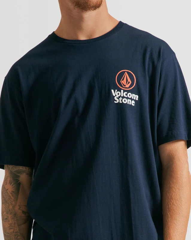Camiseta Volcom Regular Ezduzit Marinho GG / AZUL MARINHO