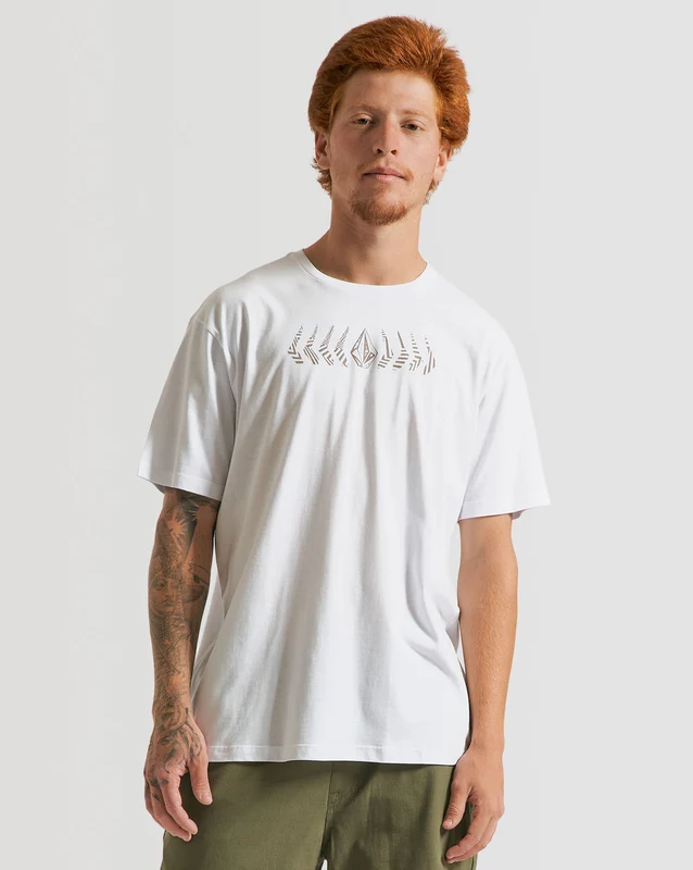 Camiseta Volcom Regular Traces Branca P / BRANCO