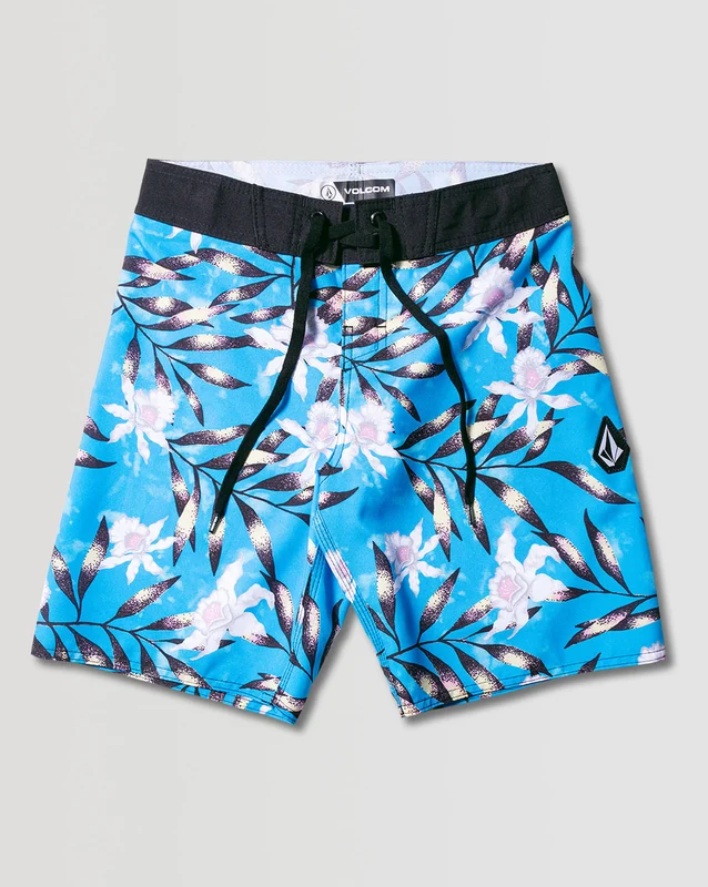 Boardshort Tropical Floral Juvenil Azul 8 / AZUL