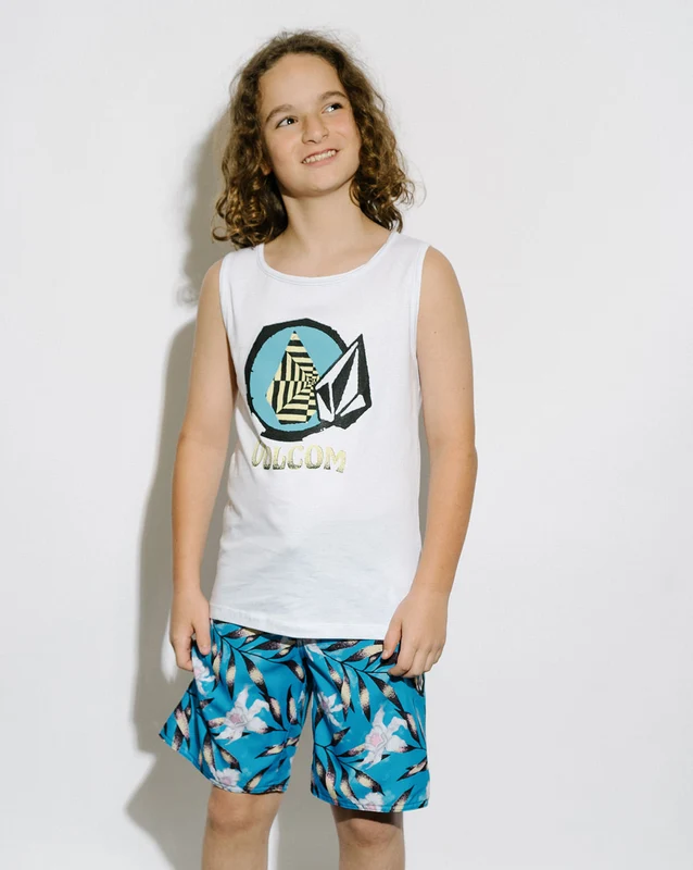Regata Volcom Regular Inner Space Juvenil Branca 12 / Branco