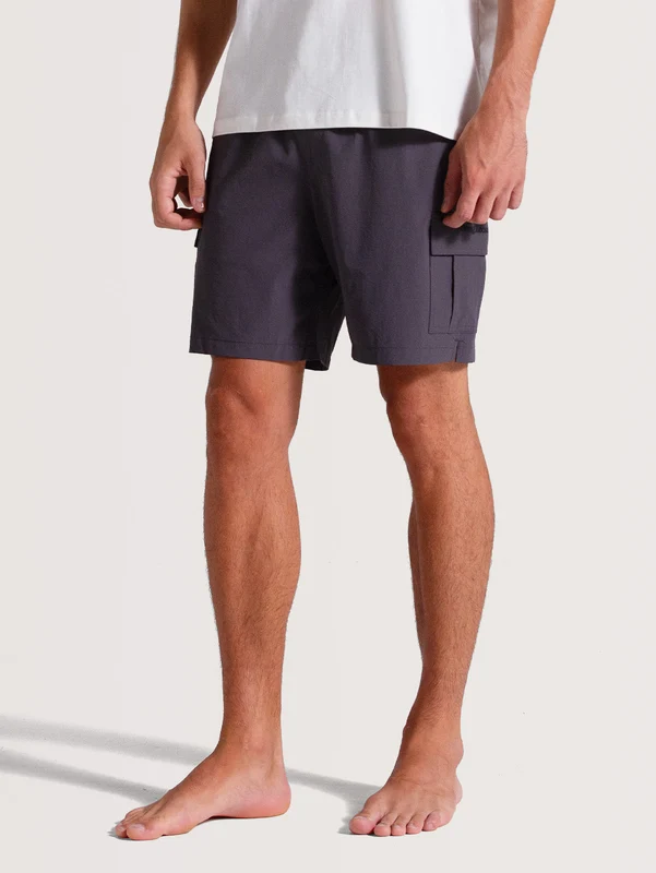Shorts Preto Hang Loose Mess G / DARK GREY