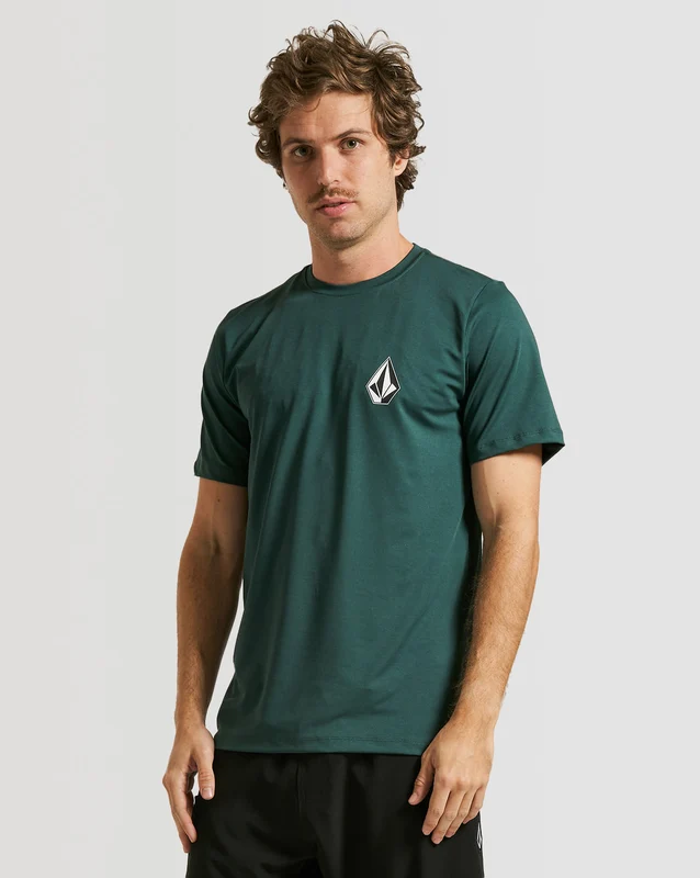 Lycra Volcom Manga Curta Stonetech Verde P / Verde