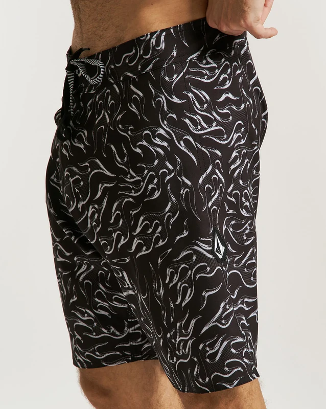 Boardshort Volcom Flames Preto 42 / PRETO