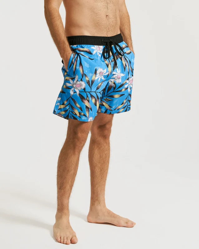 Shorts Volcom Tropical Hideout Azul P / Azul