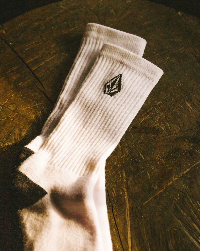 Meia Volcom Full Stone Branca UN / Branco