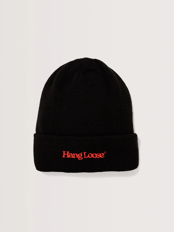 Gorro Preto Hang Loose Typo UN / PRETO