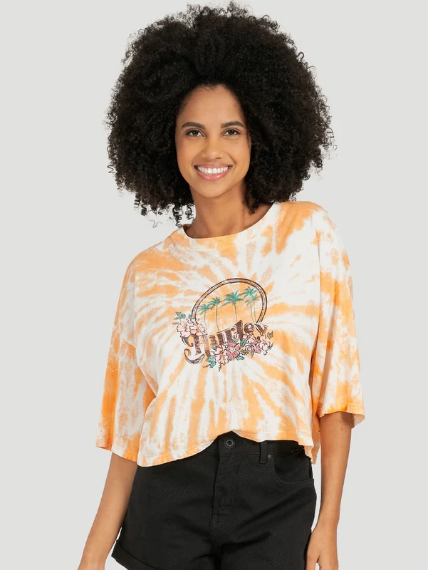 Camiseta Hurley Spiral Laranja G