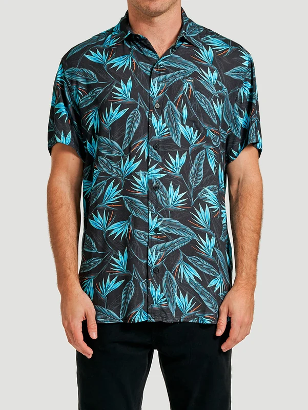 Camisa Manga Curta Hurley Boise Preto P