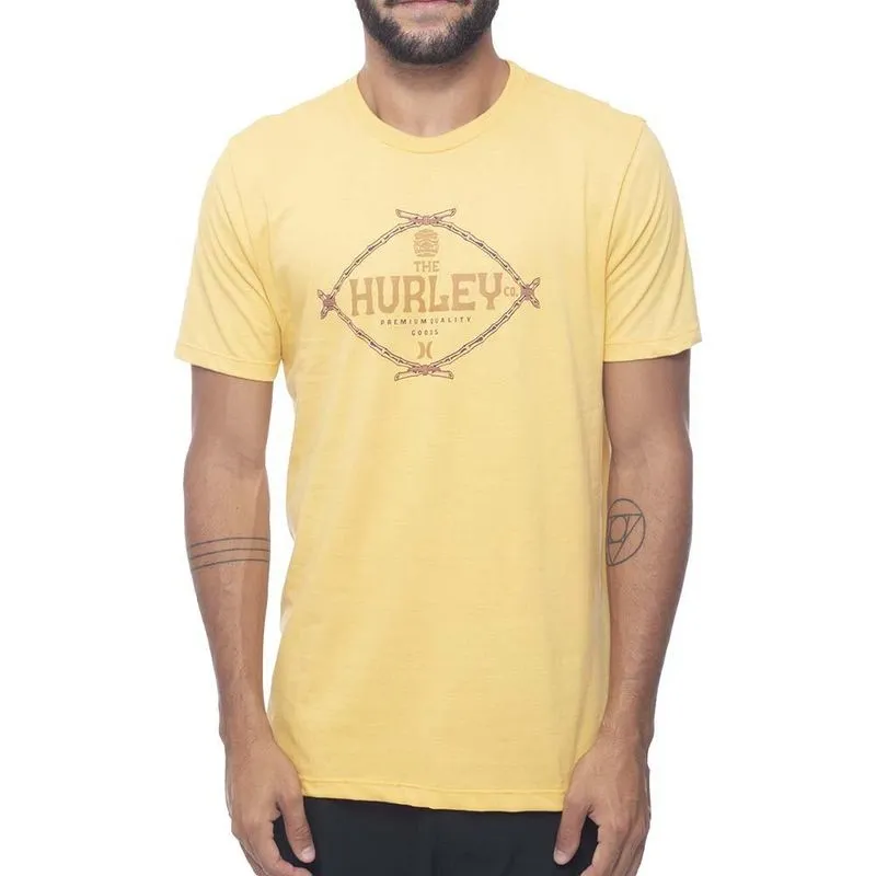 Camiseta Hurley Silk Bamboo SM23 Masculina Amarelo M / amarelo