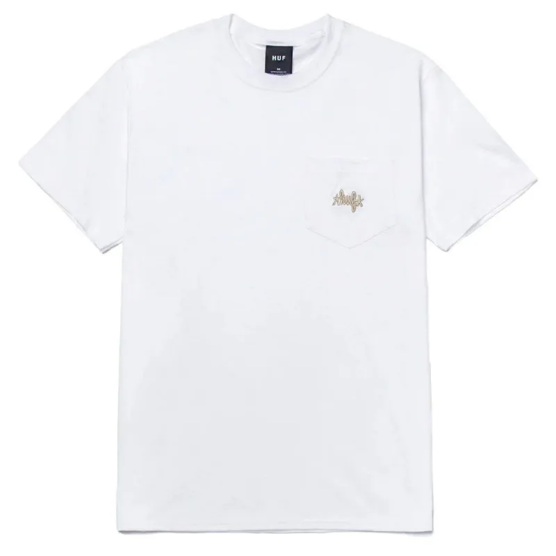 Camiseta Huf Haze Script Pocket Masculino