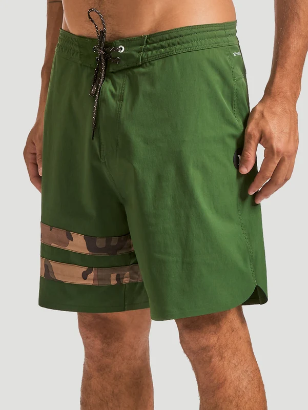 Boardshort Hurley Phantom Block Party Renegade 18" Verde 46