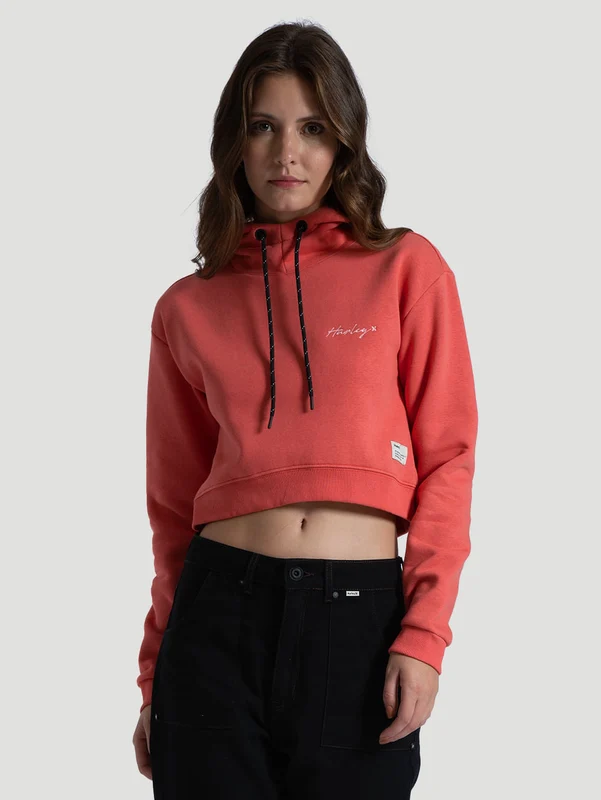 Moletom Canguru Hurley Line Rosa P