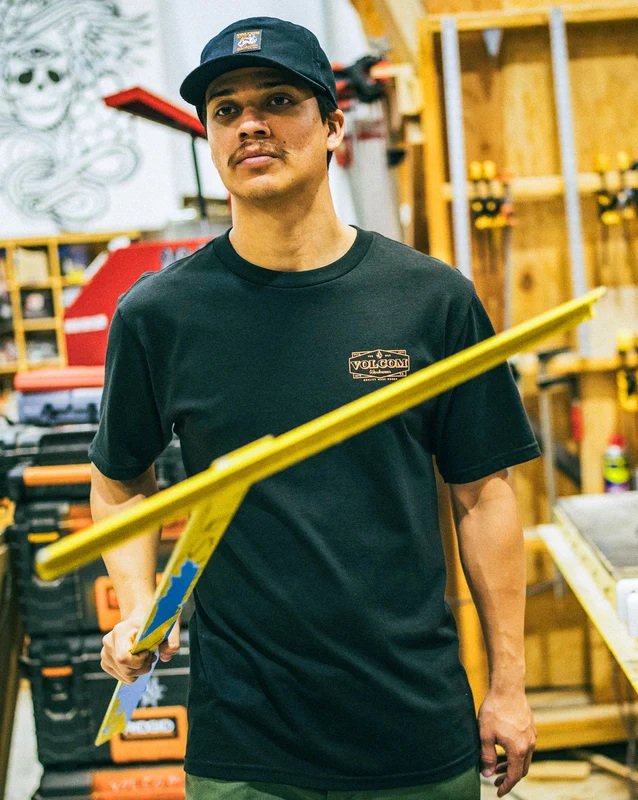 Camiseta Volcom Workwear Union Preta P / PRETO