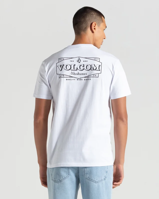 Camiseta Volcom Workwear Union Branca M / Branco