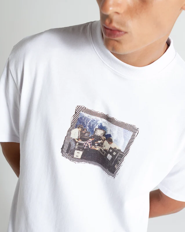 Camiseta Volcom Comfort Machines Branca G / Branco