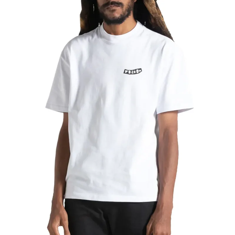 Camiseta Volcom Comfort Pistol Stone Branca
