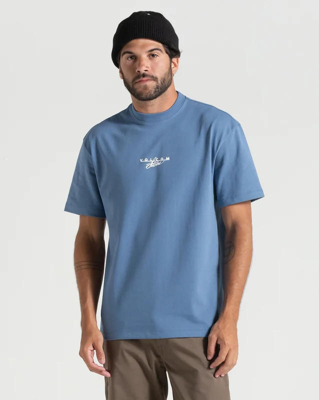Camiseta Volcom Comfort Air Cooled Azul GG / Azul