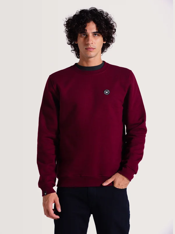 Moletom Careca Bordô Hang Loose Clean P / BORDÔ